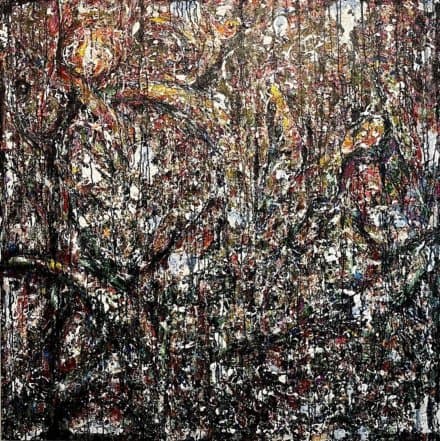 "Diversity" by Aimable Kigenza, acrylic on canvas, 150 x 150 cm