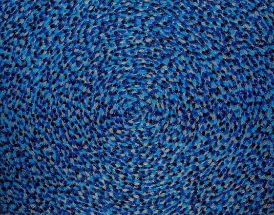 "Production" by Pacifique Niyonsenga, acrylic on canvas, 170 x 137 cm